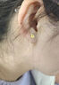 中國珠寶 SINO GEM櫻花黃金耳釘女士純足金耳環(huán)花朵金耳飾七夕情人節(jié)禮物送女友老婆 足金耳釘一對【品牌禮盒】 金重約0.8g 曬單實(shí)拍圖