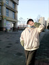 LPOX棉服女2025冬季兩面穿飛行員夾克寬松連帽加絨加厚外套女棉衣女 杏色 優(yōu)質(zhì)面料雙面可穿 M 95-110斤 曬單實(shí)拍圖