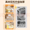 登比加厚透明手提收納箱家用衣物書(shū)本儲物箱大容量零食玩具塑料整理箱 曬單實(shí)拍圖