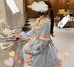 唐努烏洛麗塔裙子夢(mèng)境少女op學(xué)生lolita可愛(ài)日常連衣裙物 甜貓貓 L 曬單實(shí)拍圖