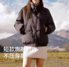 森馬（Semir）史努比系列羽絨服女立領(lǐng)寬松插肩袖2024冬三防外套109724113013 曬單實(shí)拍圖