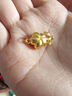 中國黃金（CHINA GOLD）黃金項鏈女士足金梅花純金吊墜生日禮物送女友老婆 足金梅花吊墜約0.7g*配銀鏈 曬單實(shí)拍圖