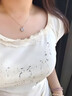 中國黃金（CHINA GOLD）925銀在逃公主玉髓項鏈女輕奢貓咪項鏈情人節實(shí)用送女友生日禮物 925銀貓咪玉髓項鏈【玫瑰禮盒】 曬單實(shí)拍圖