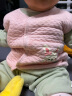舒贝怡儿童背心新春秋款婴儿马甲男女宝宝衣服坎肩纯棉上衣 粉色 80CM 实拍图
