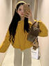 詩(shī)丹蕊冬季多巴胺短款棉服女羽棉襖絨2025年新款甜美減齡加厚面包服棉衣 黃色 均碼 【可備注碼數】 曬單實(shí)拍圖