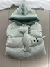巴拉巴拉嬰兒羽絨服連體衣2025冬裝新款寶寶男童女童哈衣爬服加厚保暖萌趣 綠色恐龍-白鴨絨 80 cm-充絨量82g 曬單實(shí)拍圖