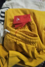 皮爾卡丹（pierre cardin）時(shí)尚新款廣場(chǎng)舞褲子女棉彈力松緊腰運動(dòng)健身團體操跳曳步舞蹈褲子 黃色 【新氧棉】 3XL (適合120-130斤) 曬單實(shí)拍圖