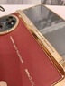 秉陽(yáng)適用vivo xfold5手機殼新款幻影電鍍素皮磁吸鉸鏈高清殼膜一體無(wú)線(xiàn)充磁吸防摔保高級感輕奢保護套 瑞紅色 vivo xfold5【輕奢金邊丨高檔皮紋】 曬單實(shí)拍圖