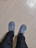 回力洞防水棉拖鞋男士包跟秋冬季全包毛拖鞋加絨厚底外穿保暖棉鞋男冬天 灰藍 44-45 (適合43-44) 曬單實(shí)拍圖
