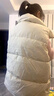 納琳雅Nalinya2025新款冬季套裝女羽絨馬甲棉服女+加絨衛衣牛仔褲三件套 米白馬甲棉服+杏衛衣+牛仔褲 M 建議95-110斤 曬單實(shí)拍圖