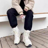 Jeep吉普雪地靴男夏季新款加絨加厚保暖棉鞋高幫防水防滑情侶東北棉靴 白色 加絨 【標(biāo)準(zhǔn)運(yùn)動(dòng)鞋碼】 41 曬單實(shí)拍圖