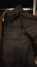 雪中飛女士羽絨服長款冬季加厚過膝保暖美拉德連帽休閑百搭潮流羽絨外套 寶石黑 M (160) 曬單實(shí)拍圖