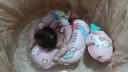 自游寶貝嬰兒游泳圈趴圈寶寶腋下圈遮陽(yáng)防曬網(wǎng)棚褲兜坐圈防翻浮球兒童泳圈 彩虹天馬S碼(3-10個(gè)月 10-18斤) 曬單實(shí)拍圖