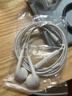 【3色可選】半入耳式3.5mm有線(xiàn)耳機線(xiàn)控帶麥可接電話(huà)適用華為vivo小米OPPO等手機電腦通用 月光白 一個(gè)裝 曬單實(shí)拍圖