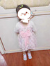 G.DUCKKIDS小黃鴨嬰兒衣服女童夏裝中國風(fēng)漢服連衣裙復古公主裙女寶寶唐裝 粉紅色- 80cm- 曬單實(shí)拍圖