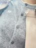 森馬（Semir）針織開(kāi)衫女短款假兩件圓領(lǐng)顯瘦2025冬新款刺繡含羊毛毛衫氣質(zhì) 花白色調00301 L 曬單實(shí)拍圖