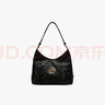 個(gè)樂(lè )（GROTTO）GROTTO個(gè)樂(lè )黑石Hobo大號斜挎單肩包ins風(fēng) 經(jīng)典黑金標（L） W380*H290*D120MM 曬單實(shí)拍圖