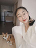 尚都比拉白色連衣裙女高級感春夏季優(yōu)雅仙氣法式中長裙 白色 L 曬單實拍圖