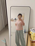 棉致涼感純棉短袖T恤女夏季新款2025年寬松休閑五分袖半袖薄款體恤 粉紅色【Q119高品質(zhì)17.5】 L 105-115斤 曬單實(shí)拍圖