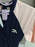 安踏（ANTA）安踏兒童泳衣新款女童連體平角學生專業(yè)訓練中大童游泳衣藍粉140 曬單實拍圖