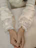 旋士蕾絲袖套女上班羽絨服專(zhuān)用套袖學(xué)生成人秋冬長(cháng)款工作防臟污護袖頭 花朵蕾絲長(cháng)款【深粉】1個(gè)裝 曬單實(shí)拍圖