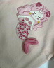 幼歌（YOUGE）嬰幼兒冬季新款棉毛衣系列冬日甜美小小美人魚(yú)貼布上衣 煙灰粉毛衣 100 cm 曬單實(shí)拍圖
