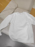 京東京造【10A抗菌T】長(cháng)袖t恤男衛衣打底衫衣服白小T男裝 白色 M 曬單實(shí)拍圖