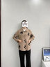 俞兆林（YUZHAOLIN）媽媽春裝外套洋氣中老年人女春秋短款風(fēng)衣時(shí)尚中年秋季上衣服 駝色 2XL (推薦105-120斤) 曬單實(shí)拍圖