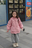 G.duck女童羽絨服冬季2025新款兒童加厚保暖白鴨絨外套女孩冬裝洋氣棉衣 粉色羽絨服 90 曬單實(shí)拍圖