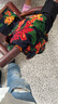 音藻老人衣服女60到70一80歲老年人衣服奶奶款夏裝服裝夏天老太太套裝 吉祥花【中袖T恤+9分褲子】套裝 XL 【80斤-105斤】 曬單實(shí)拍圖