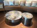 歐品辰奢石巖板茶幾大小圓現代簡(jiǎn)約輕奢大理石別墅微晶石茶幾電視柜組合 80cm組合茶幾藍寶石奢石巖 曬單實(shí)拍圖