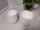 楠洛 景德鎮(zhèn)餐具碗純白色飯碗面碗菜碗湯碗泡面碗多尺寸奧碗 4.5英寸奧碗（11.5厘米） 曬單實拍圖
