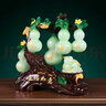 五福臨門(mén)如意葫蘆擺件招財旺宅家居客廳桌裝飾品開(kāi)業(yè)喬遷新居禮物 五福如意青玉葫蘆擺件28*12*28 曬單實(shí)拍圖