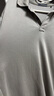 哈吉斯（HAZZYS）男裝翻領(lǐng)上衣休閑通勤純色長(cháng)袖ABTZE0BCF01 灰色GE 180/100A50 曬單實(shí)拍圖