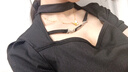 里農綁帶辣妹連衣裙女2024春夏新款蹦迪純欲掛脖短袖包臀裙小個(gè)子短裙 黑色 原版高質(zhì)量 S（建議80-95斤） 曬單實(shí)拍圖