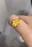 周生生足金小花黃金戒指 生生有禮女款櫻花開口戒 77452R計價 4.32克(含工費130元) 曬單實拍圖