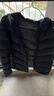 YONEX尤尼克斯羽毛球服長(cháng)袖外套春秋冬運動(dòng)速干衛衣男款開(kāi)衫連帽訓練服 YOBC4054CR-007/黑/羽絨服 XL (O) 曬單實(shí)拍圖