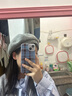 妙奕嘉羊毛貝雷帽女帽子秋冬女士報童帽2025新款春秋時(shí)尚洋氣畫(huà)家帽百搭 毛呢小尾巴金屬扣貝雷帽【灰色】 曬單實(shí)拍圖