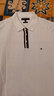 TOMMY HILFIGER【撞色門襟】夏季男裝商務休閑通勤翻領短袖T恤POLO衫03000 云沐白YBR XL （推薦：165-180斤） 曬單實拍圖