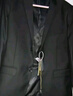 羅蒙西服套裝男士商務(wù)修身西裝男職業(yè)正裝小西服新郎伴郎結(jié)婚禮服外套 黑色雙扣【西服+西褲+襯衫】 4XL /190【160-175斤】+7件禮品 曬單實(shí)拍圖