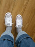 匡威（Converse）CONVERSE匡威官方 All Star芭蕾風(fēng)一腳蹬懶人鞋帆布鞋537081C 白色/537084C 36.5 曬單實(shí)拍圖