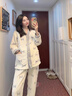 ARTFULMOM月子服秋冬款孕婦睡衣冬季產(chǎn)后哺乳孕期法蘭絨加厚喂奶家居服套裝 藍色蝴蝶 L【建議：90-125斤】 曬單實(shí)拍圖