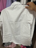 羅蒙兒童襯衫女童長(cháng)袖襯衣校園春秋款時(shí)尚打底衫 白色褶皺長(cháng)袖襯衫150 曬單實(shí)拍圖