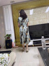 俞兆林媽媽裝夏款洋氣連衣裙氣質(zhì)高貴40歲50中老年女裝短袖新款長(cháng)款裙子 藍色 2XL (建議105-120斤) 曬單實(shí)拍圖