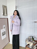 波司登（BOSIDENG）冬季羽絨服女中長(cháng)款脫卸帽大毛領(lǐng)90絨保暖外套B250245268 風(fēng)鈴淡紫6453 XS 155/80A 體重約110以?xún)?曬單實(shí)拍圖