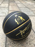 RONKATU籃球科比24號簽名款PU皮成人比賽標準翻毛皮7號球5號兒童中小學(xué)生 經(jīng)典黑金色 7號球（標準比賽用球） 曬單實(shí)拍圖