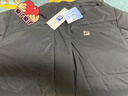 斐樂(lè )（FILA）女子長(cháng)款羽絨服冬季90%鵝絨長(cháng)袖保暖連帽運動(dòng)過(guò)膝開(kāi)衫外套上衣 深黑-BK XL 曬單實(shí)拍圖