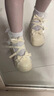 垂耳兔圓頭lolita厚底松糕鞋doll感可愛(ài)洛麗塔日系小皮鞋瑪麗珍 米色 36 偏小一碼拍大一碼 曬單實(shí)拍圖