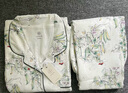 Cutelife女士竹棉月子哺乳衣家居服新花色春夏四季舒適孕婦裝產(chǎn)后睡衣套裝 【新品四層家居服】滾滾雪團 XL碼【推薦60-75kg】 曬單實(shí)拍圖