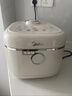 美的（Midea）飛快奶油電飯煲家用3-5人抗菌不粘內膽電飯鍋4升青瓷新款智能可預約MB-4E01R 曬單實(shí)拍圖